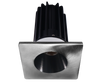 2 Inch Recessed LED Downlight - 8 Watt - 4000 Kelvin - 620 Lumen - Black Reflector - Square Chrome Trim - 38 Degree Beam Angle - Type IC Damp - Air-Tight - Energy Star - T24 - CRI 90+