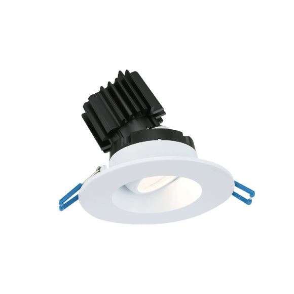 Lotus LED Lights LRG3-3018K-HO-WH - 3 Inch Round Regressed Gimbal LED Downlight - 11 Watt - High Output - Dim to Warm - White Trim