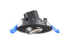 2 Inch Round Eyeball Gimbal LED Downlight - High Output -5.5 Watt - 3000 Kelvin - Black Trim - 24 Degree Beam Spread - 490 Lumen - Type IC Wet Air-Tight ES CRI 90+