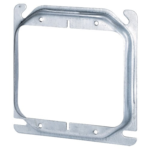Morris Products M777MR 4" Square Two Gang Mud Ring Raised 1/4"