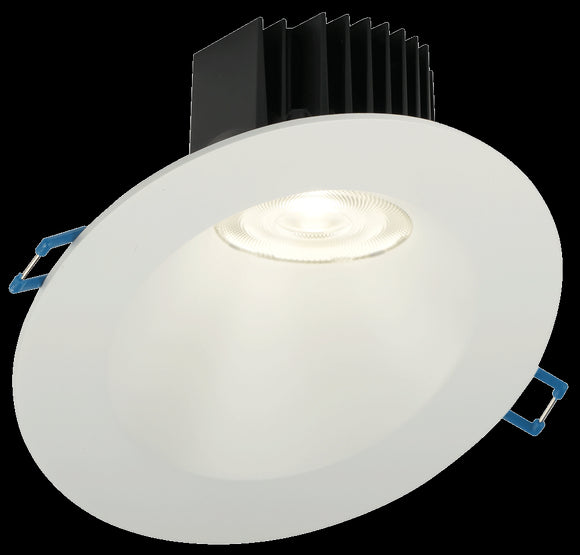 Lotus LED Lights LD3R-3018K-4RSL-WH - 4 Inch Round Sloped Regressed LED Downlight - 15 Watt - Warm White White Trim