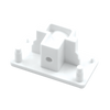 Luxrite LR43813 TrackRite - H-Track End Cap - White Finish