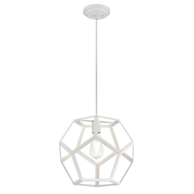 Westinghouse 6356000 One Light Pendant, Matte White Finish