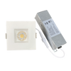 Luxrite LR23277 2 inch Regressed Square Canless Spotlight - 5 CCT - White Finish