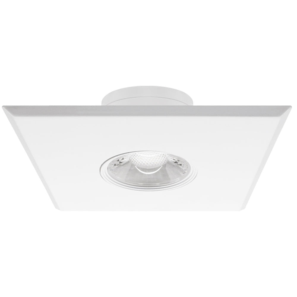 Lotus LED Lights LBL-JB10W-5CCT-SQ-WH - 5 Inch Square Ultimate J-Box Mount LED Downlight - 10 Watt - Dim to Warm - White Trim