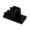 Luxrite LR43812 TrackRite - H-Track End Cap - Black Finish