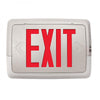 Exitronix LOBO-R-WH - LED Thermoplastic Combination Exit Sign/Emergency Unit - Low-Level Wall Mount - NiCad - Red Letters - White Finish