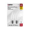 SATCO S21853 retail two-pack of 5.5W 2700K frosted LED bulbs