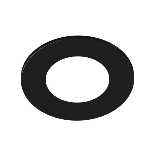 Luxrite LR24983 Magnetic Interchangeable Trim - Round - Black - LED/UDL34/TRIM/RD/BK