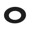 Luxrite LR24983 Magnetic Interchangeable Trim - Round - Black - LED/UDL34/TRIM/RD/BK