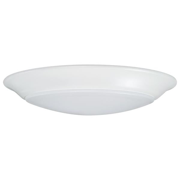 Satco 62/1664 7 inch - LED Disk Light - CCT Selectable 3K/4K/5K - White Finish