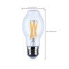 SATCO S21334 bulb dimension diagram