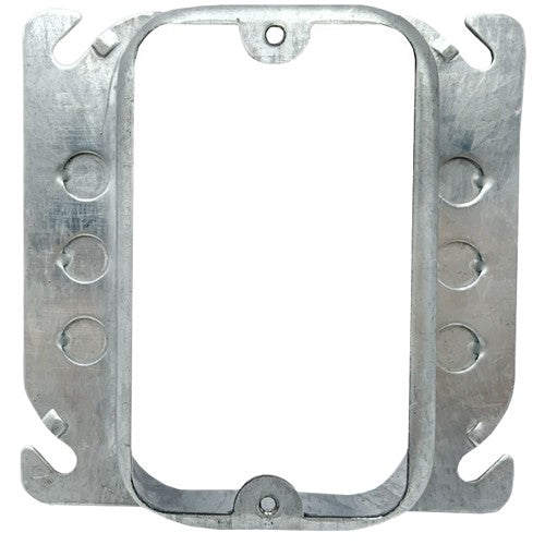 Morris Products M774MR 4" Square Single Gang Mud Ring Raised 1"