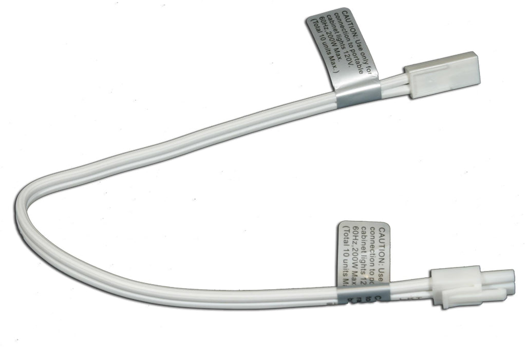 American Lighting ALLVPEX12WH-B 12 inch Linking Cable For MVP LED Puck Lights - 120 Volt - White
