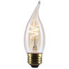 SATCO S14224 3.5W CA11 LED Amber Coil Filament Bulb, 2000K, E26, Dimmable