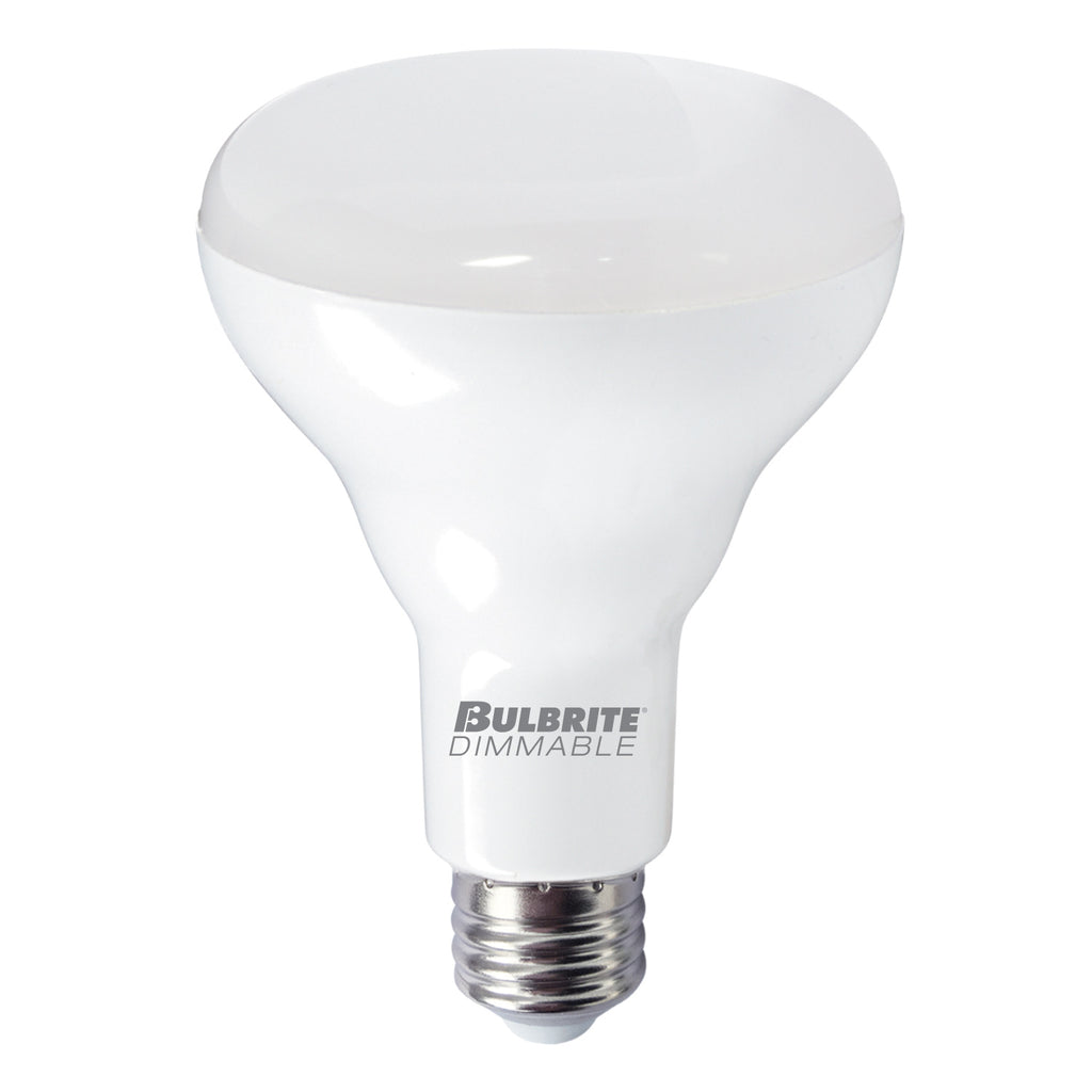BULBRITE 772824 13 Watt BR30 LED - E26 Medium Base - 3000 Kelvin Warm White - 1050 Lumens - Dimmable - Frost - 120 Volt