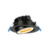 Lotus LED Lights LL4G-3018K-HO-BK - 4 Inch Round Eyeball Gimbal LED Downlight - 15 Watt - High Output - Dim to Warm - Black Trim