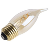 SATCO S14224 3.5W CA11 LED Amber Coil Filament Bulb, 2000K, E26, Dimmable