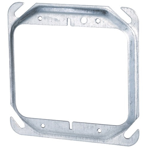 Morris Products M769MR 4" Square Two Gang Mud Ring Raised 5/8"