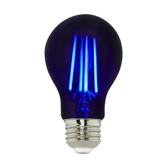 Satco S14990 6.5 Watt - LED A19 - Black Light Bulb - Medium Base - 120 Volt