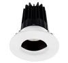 2 Inch Recessed LED Downlight - 8 Watt - 2700 Kelvin - 580 Lumen - Bronze Reflector - Round Wall Wash Trim - 38 Degree Beam Angle - Type IC Damp - Air-Tight - Energy Star - T24 - CRI 90+