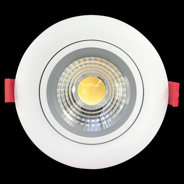 Luxrite LR23255 4 inch Gimbal Round 3CCT Canless Spotlight - LED11W/DL4/GB/3CCT/RD