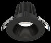 Lotus LED Lights JXL-COB02-R08W-CCT-BK-2RR-BF-BK - 2 Inch Round Recessed Economy LED Downlight - 8 Watt - 5CCT - Black Trim