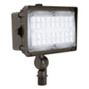 Trace-Lite FXA-45-W-VS-4K-BR-KN - Medium LED Flood - 45W - Wide Distribution - 4000K CCT - 120-277V - Knuckle Mount - Bronze Finish