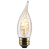 SATCO S14225 amber coil filament bulb illuminated