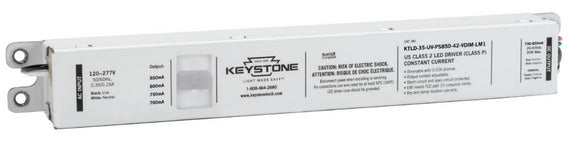 KTLD-35-UV-PS850-42-VDIM-LM1 Keystone Power Select LED Driver - 35W 700-850mA Dimmable