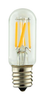 SATCO S12114 clear T7 LED filament bulb, upright view