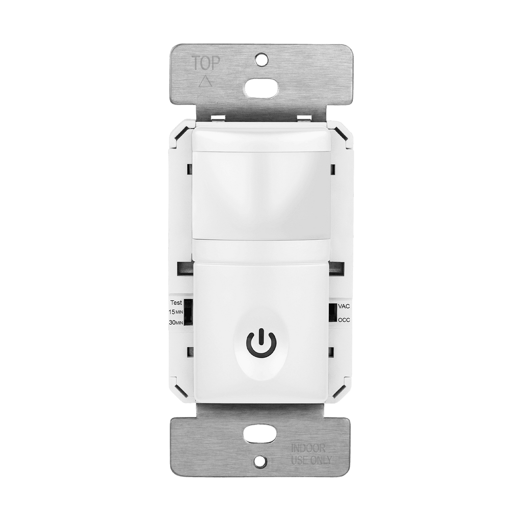 Enerlites HMOS - PIR Occupancy/Vacancy Motion Sensor Wall Switch - White