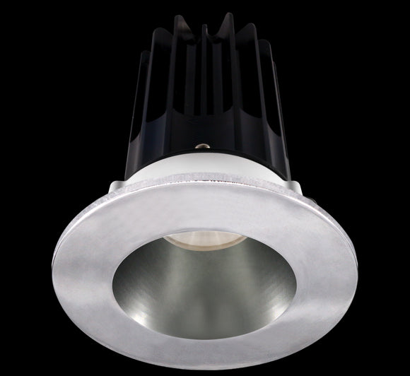 2 Inch Recessed LED Downlight - 8 Watt - 4000 Kelvin - 620 Lumen - Chrome Reflector - Round Chrome Trim - 38 Degree Beam Angle - Type IC Damp - Air-Tight - Energy Star - T24 - CRI 90+