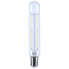 SATCO S21370 clear tubular LED filament bulb, front view