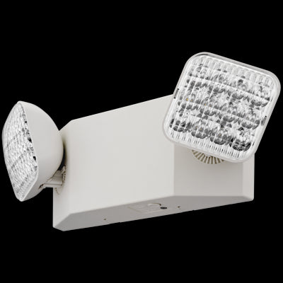Lithonia Lighting EU2C M6 - LED Emergency Light - Dual Adjustable Square Heads - California Certified - White Finish