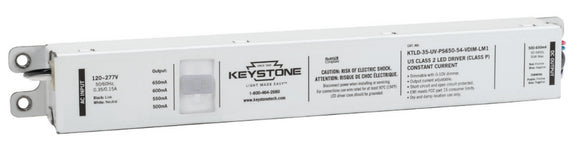 KTLD-35-UV-PS650-54-VDIM-LM1 Keystone Power Select LED Driver - 35W 700-850mA Dimmable