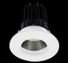 2 Inch Recessed LED Downlight - 8 Watt - 2700 Kelvin - 580 Lumen - Chrome Reflector - Round Wall Wash Trim - 24 Degree Beam Angle - Type IC Damp - Air-Tight - Energy Star - T24 - CRI 90+