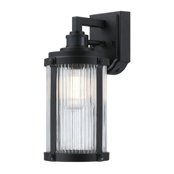 Westinghouse 6120600 Armin Wall Fixture with Motion Sensor, Textured Black Finish