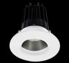 Lotus LED-2-S15W-3018K-2RRCH-2RWW-24D 2 Inch Round Recessed LED Downlight Designer Series 15 Watt - High Output - 3000-1800 Kelvin - Dim to Warm - 24 Degree Beam Spread - Chrome Reflector - Wall Wash Trim