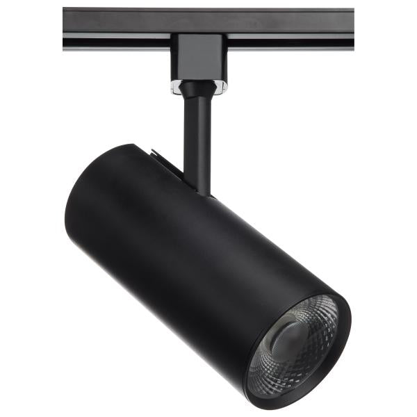 Satco TH622 30 Watt - LED Commercial Track Head - Black - Cylinder - 24 Degree Beam Angle