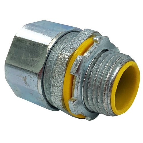 Morris Products 15161 1/2" Malleable Liquid Tight Connectors - Straight - Insulated Throat