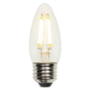 Westinghouse 5067000 Filament LED B11 Decorative Dimmable Light Bulb, 4.5 Watt, Clear, 2700 Kelvin, E26 Base (2-Pack)