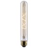 SATCO S14230 T9 amber coil LED filament bulb, illuminated