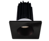 2 Inch Recessed LED Downlight - 8 Watt - 3000 Kelvin - 600 Lumen - Bronze Reflector - Square Black Trim - 38 Degree Beam Angle - Type IC Damp - Air-Tight - Energy Star - T24 - CRI 90+