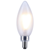 SATCO S21279 B11 LED Filament Bulb, 5.5W, 3000K, E12, Frost, Dimmable