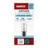 Satco S12520 packaging front, 3W 4000K clear LED bulb