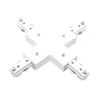 Luxrite LR43843 TrackRite - H-Track X-Connector - White Finish
