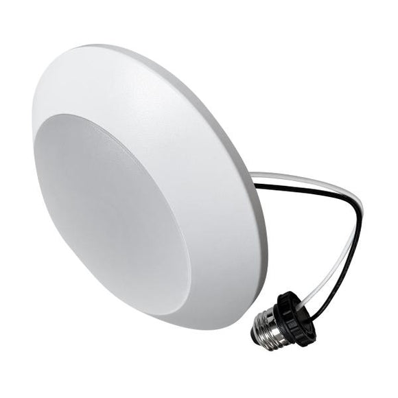 Trace-Lite DDX-D6-12-C5 - LED Surface Mount Dome Downlight - 7 inch - 12W - 120VAC - Color Selectable - White Finish