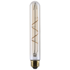 SATCO S14230 T9 amber coil LED filament bulb, unlit