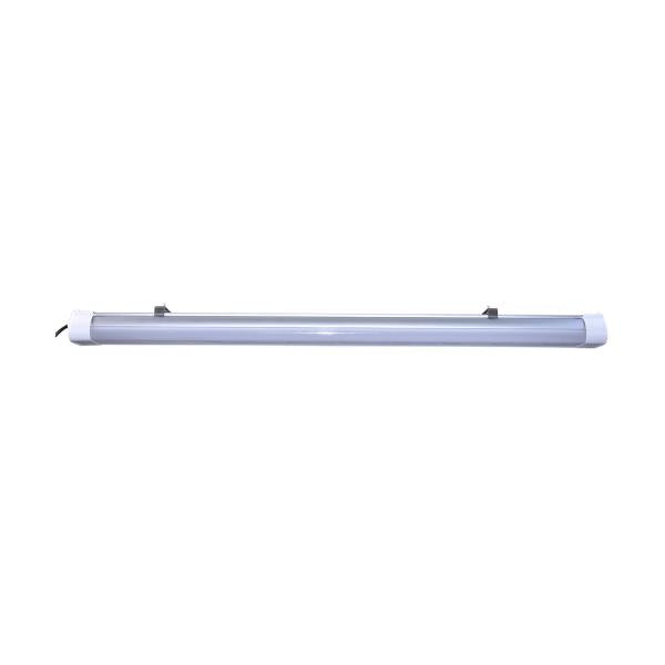 Satco 65/831 4 Foot - LED Tri-Proof Linear Fixture - CCT & Wattage Selectable - IP65 and IK08 Rated - 0-10V Dimming